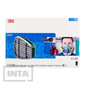 Фільтр від газів і парів 3М™ 6054, K1, аміак